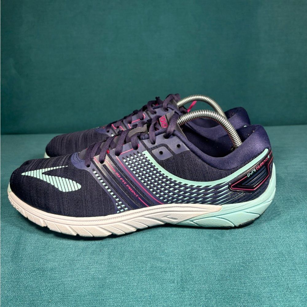 Brooks Womens Pure Cadence 6 Blue Running Shoes Sneakers Size 12